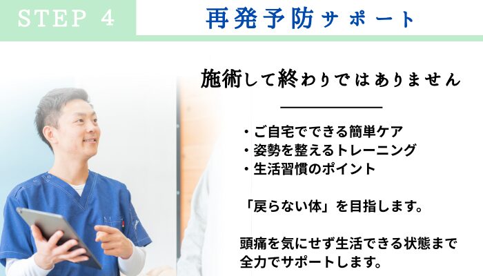 館林市 頭痛専門 鍼灸施術の説明